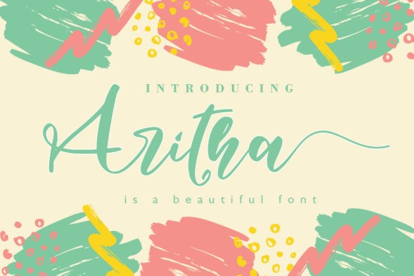 Aritha Font: Sweet Handwritten Typography for Web Design