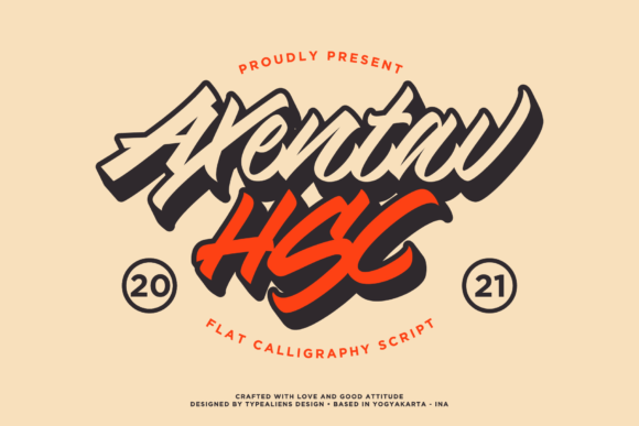 Axentav HSC: A Bold Handwritten Font for Stylish Branding Projects