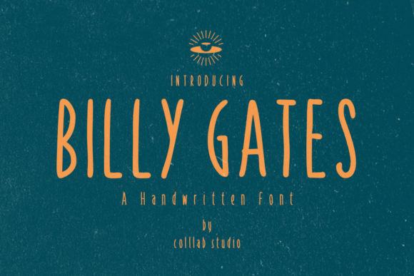 Billy Gates: A Thin Handwritten Font for Chalkboard Quotes and Teaching Visuals