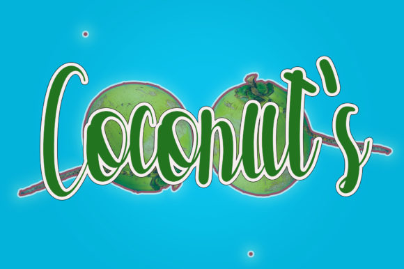 Coconuts Font: Classy Script Handwritten Typography for Editorial Design