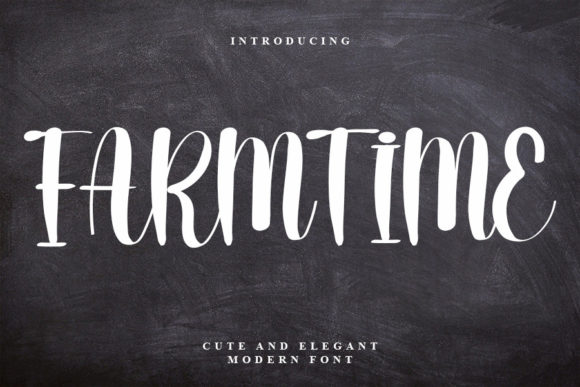 Farmtime: A Fun Handwritten Font for Casual Branding Projects