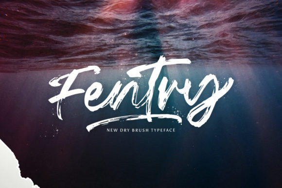 Fentry: A Textured Hand Brush Font for Scroll-Stopping Digital Campaigns