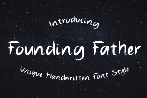Founding Father: A Chic Handwritten Font for Crafters and Makers