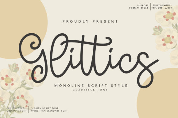 Glittics: A Sweet Handwritten Font for Modern Brand Campaigns