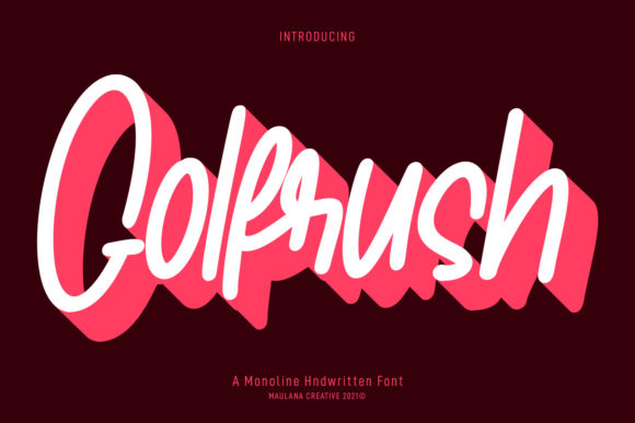 Golfrush: A Versatile Script Handwritten Font for Creative Projects
