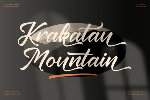 How Krakatau Mountain Font Transformed My Small Business Branding