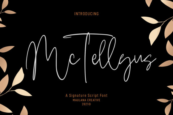 Mc Tellyus: A Delicate Script Handwritten Font for Crafters and Sellers