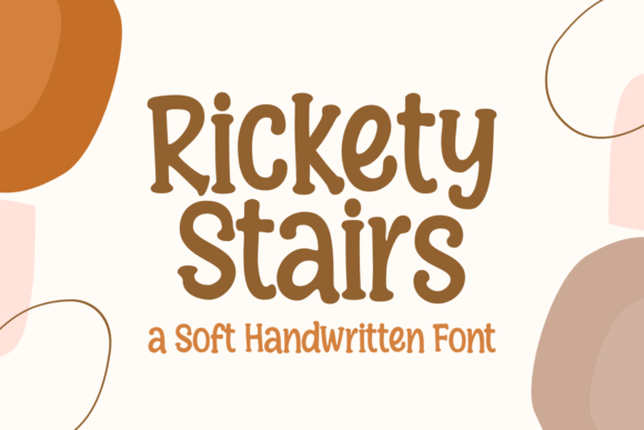 Rickety Stairs: A Cute Handwritten Font for Crafters and Makers