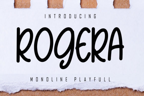 Rogera Font: Playful Handwritten Type for Web Design