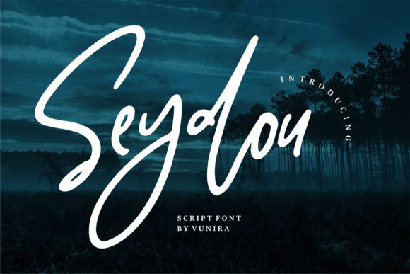 Seydou Font: Asymmetrical Script for Editorial Design