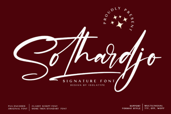 Sothardjo: A Delicate Handwritten Font for Crafters and Product Designers