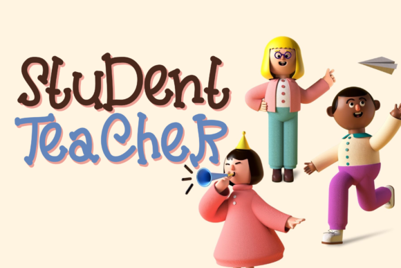 Student and Teacher Font for Editorial Design