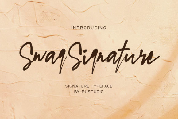 Swag Signature Font for Modern Web Branding