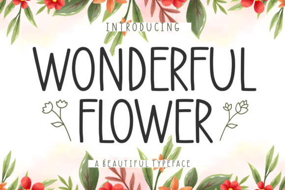 Wonderful Flower Font: Adding Handwritten Charm to Digital Design